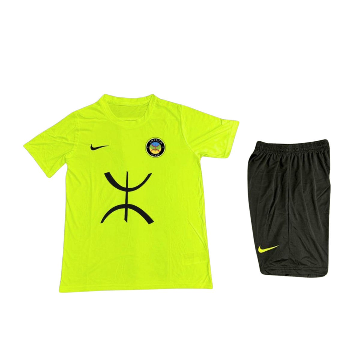 T-Shirt - Short Jaune Noir Amazigh