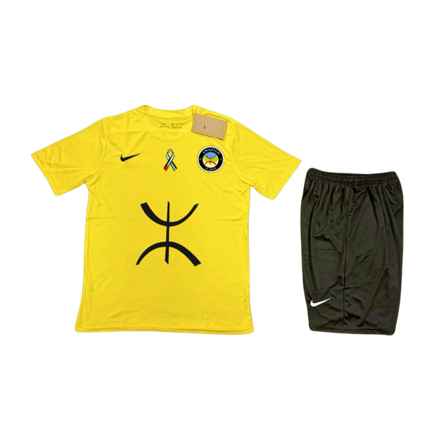 T-Shirt - Short - Jaune Noir Amazigh