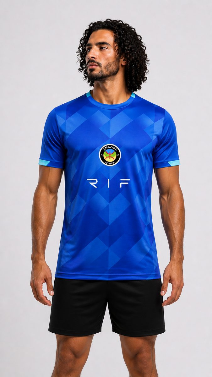 T-Shirt - Bleu Océan Amazigh