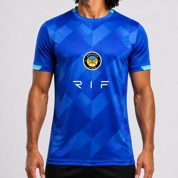 T-Shirt - Bleu Océan Amazigh