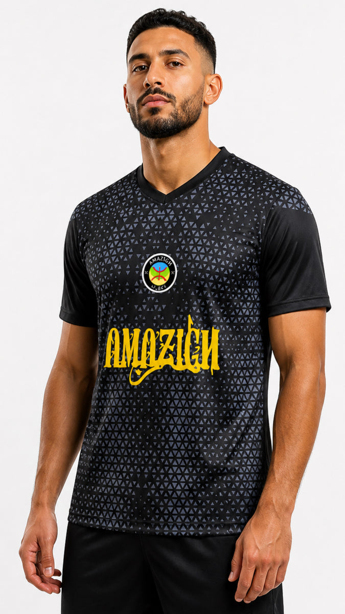 T-Shirt - Black and Yellow Amazigh 2026