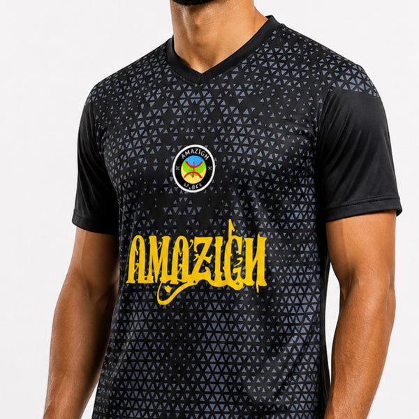 T-Shirt - Black and Yellow Amazigh 2026
