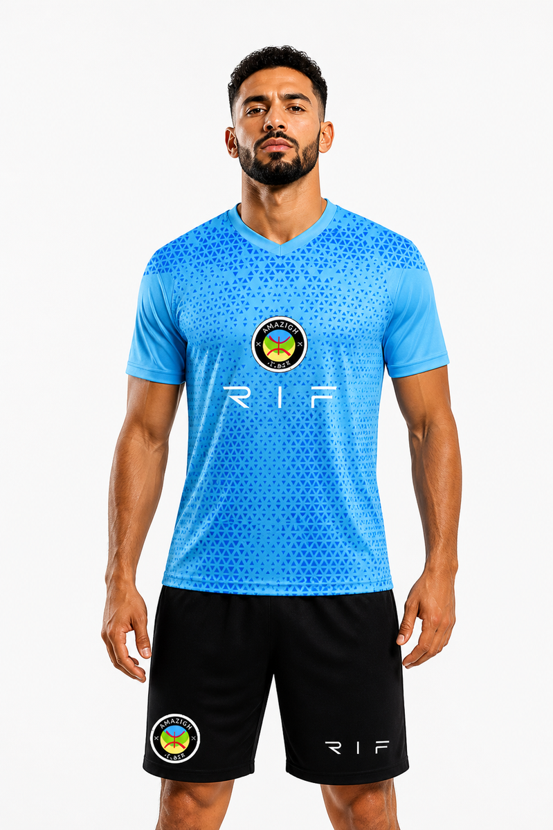 T-Shirt - Short - Blue RIF Ensemble Amazigh 2026