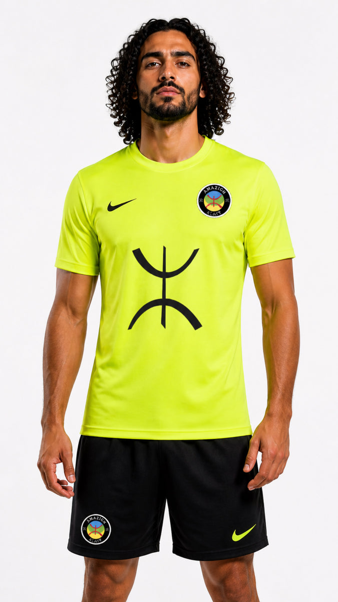 T-Shirt - Short Black and Yellow Amazigh 2026
