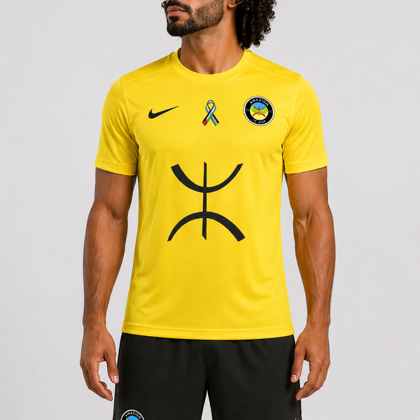 T-Shirt - Short - Jaune Noir Amazigh